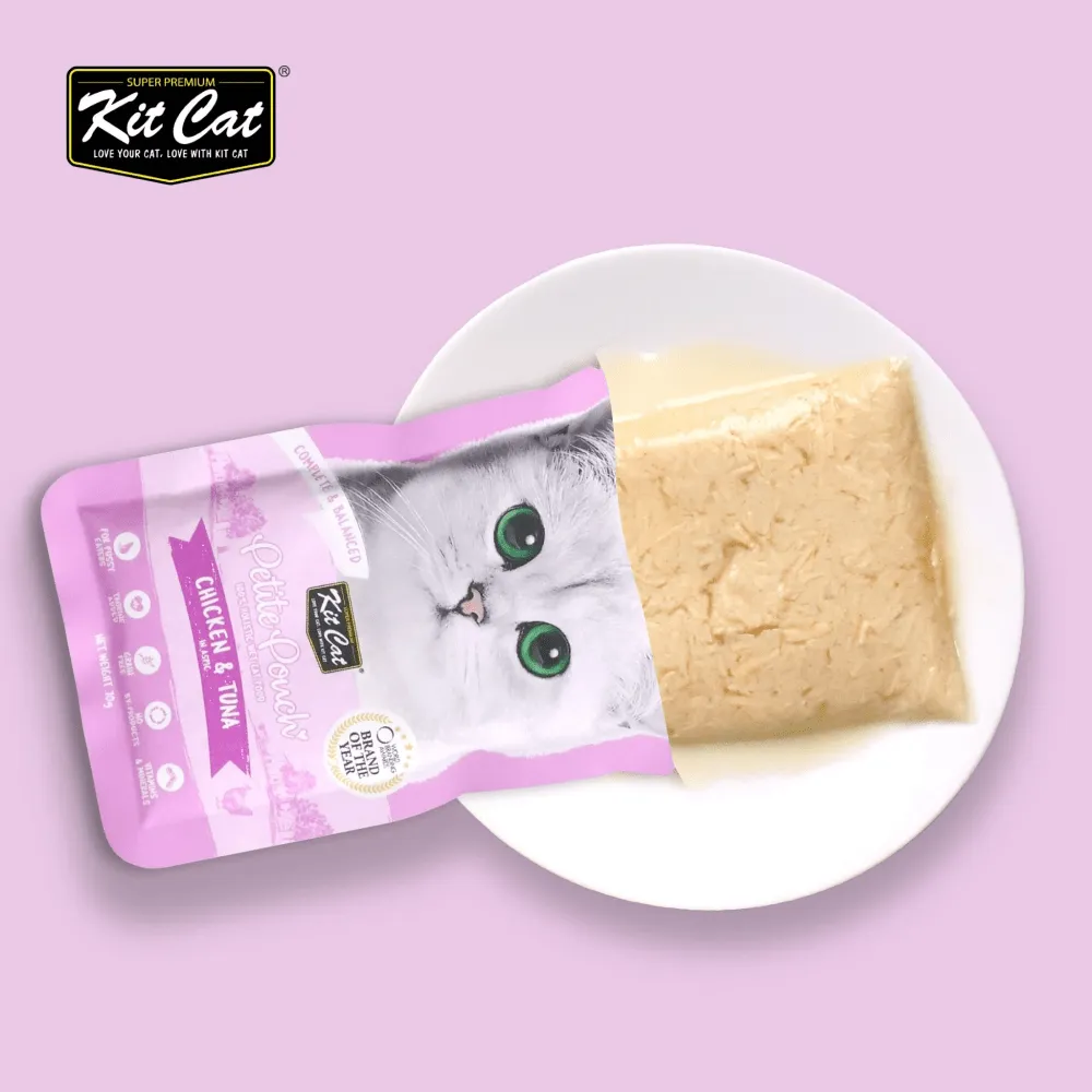 Kit Cat Classic Tuna, Chicken & Tuna and Tuna & Salmon Fish Cat Wet Food Combo