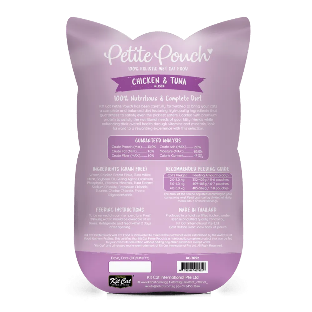 Kit Cat Classic Tuna, Chicken & Tuna and Tuna & Salmon Fish Cat Wet Food Combo
