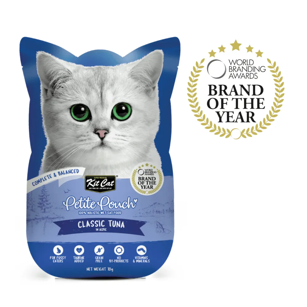 Kit Cat Classic Tuna, Chicken & Tuna and Tuna & Salmon Fish Cat Wet Food Combo