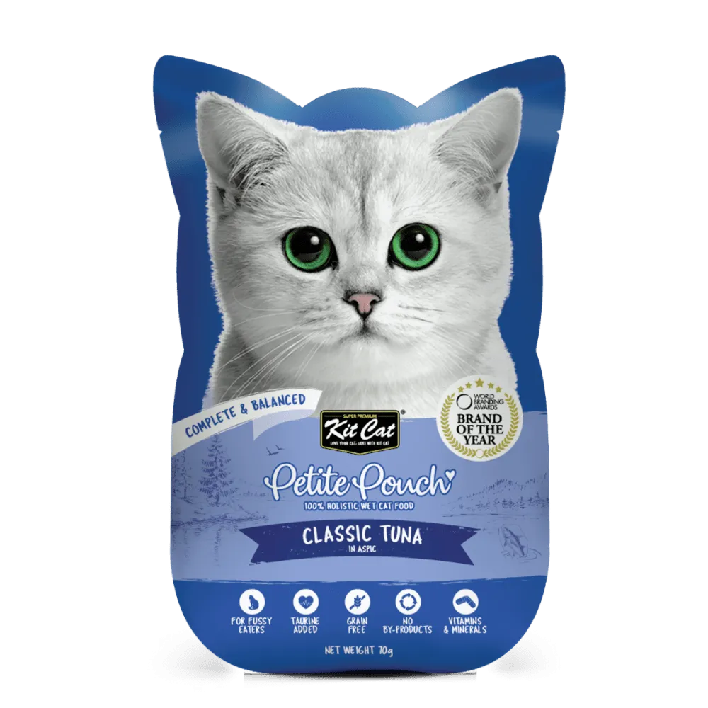Kit Cat Classic Tuna, Chicken & Tuna and Tuna & Salmon Fish Cat Wet Food Combo