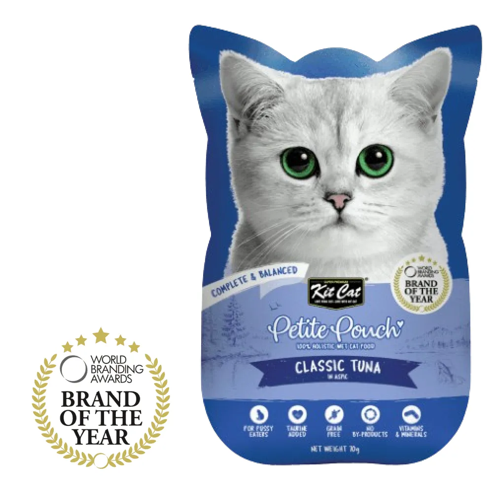 Kit Cat Classic Tuna, Chicken & Tuna and Tuna & Salmon Fish Cat Wet Food Combo