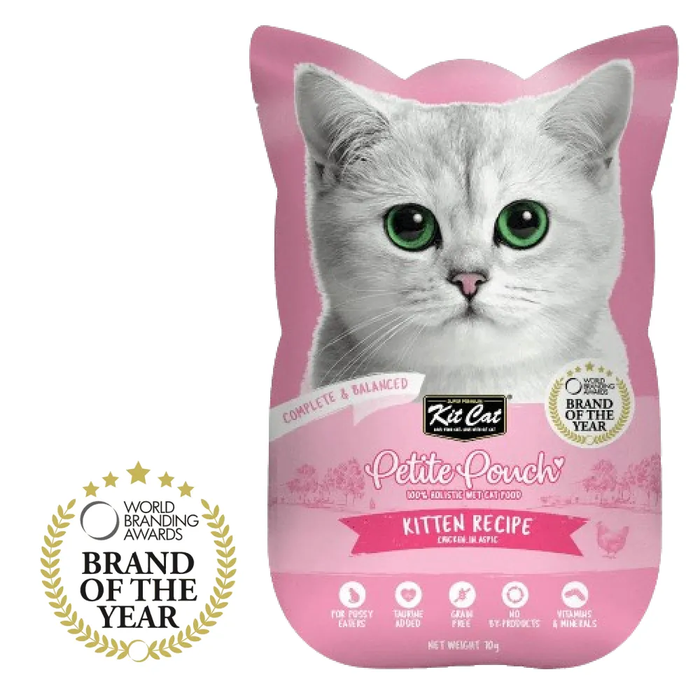 Kit Cat Kitten Chicken, Classic Tuna and Tuna & Salmon Fish Cat Wet Food Combo