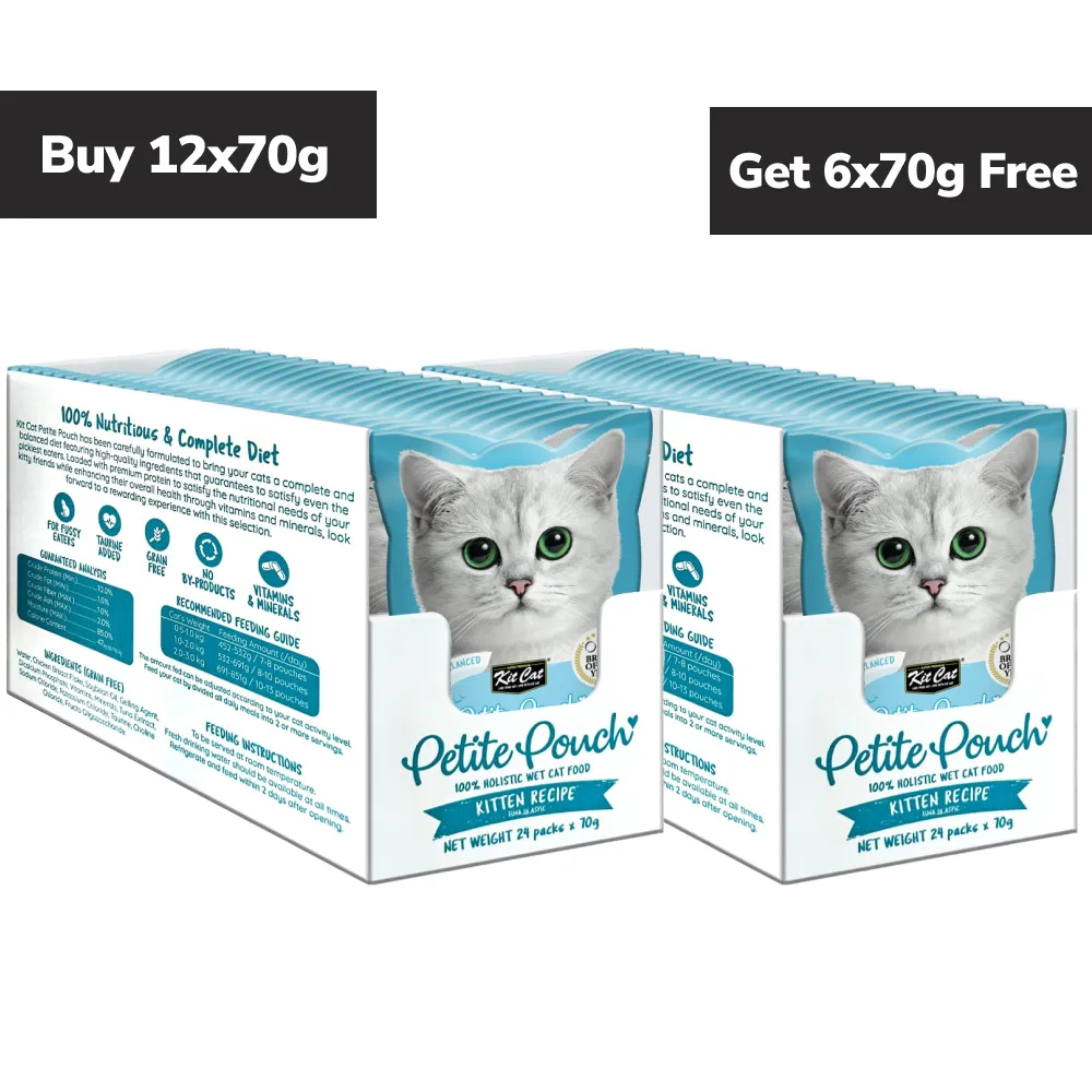 Kit Cat Kitten Tuna Cat Wet Food (Buy 2 Get 1 Free)
