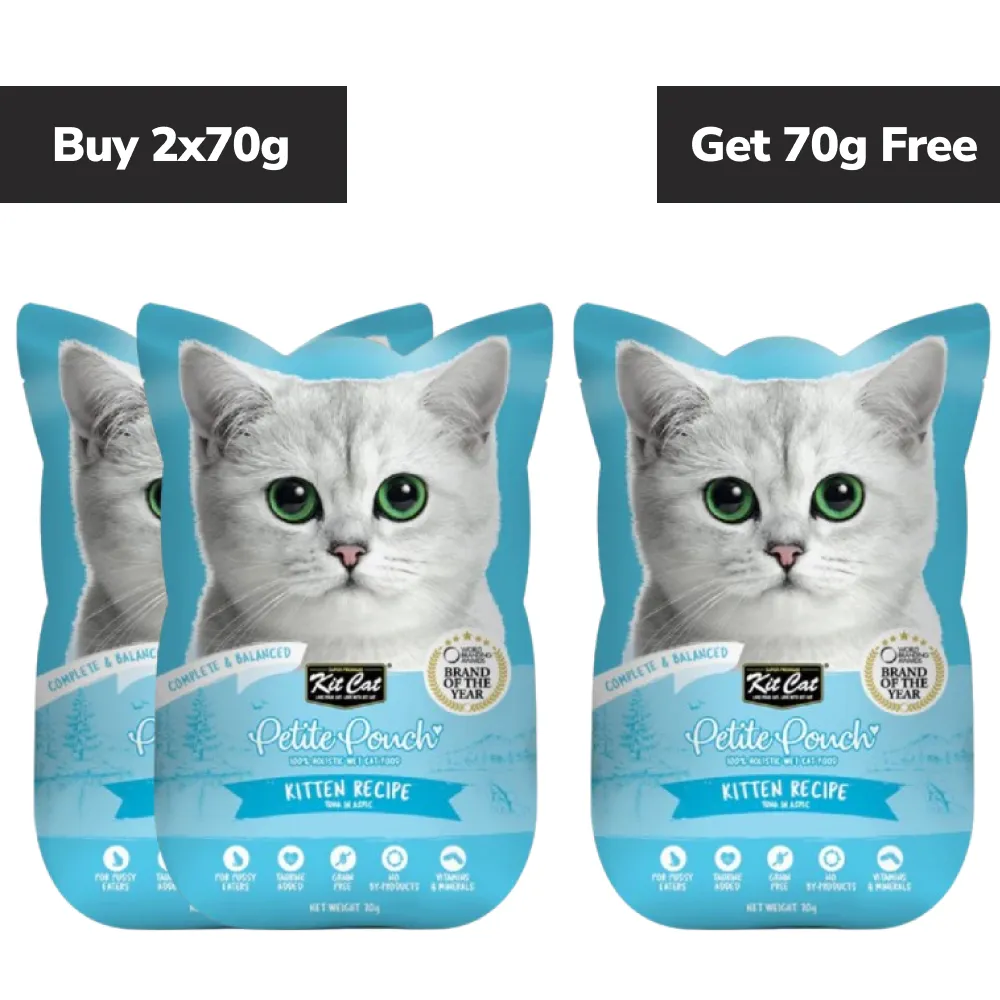 Kit Cat Kitten Tuna Cat Wet Food (Buy 2 Get 1 Free)