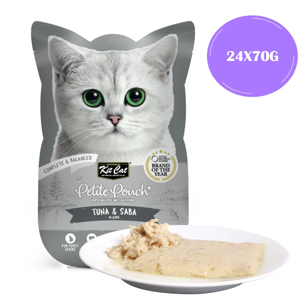 Kit Cat Tuna and Saba in Aspic Cat Wet Food