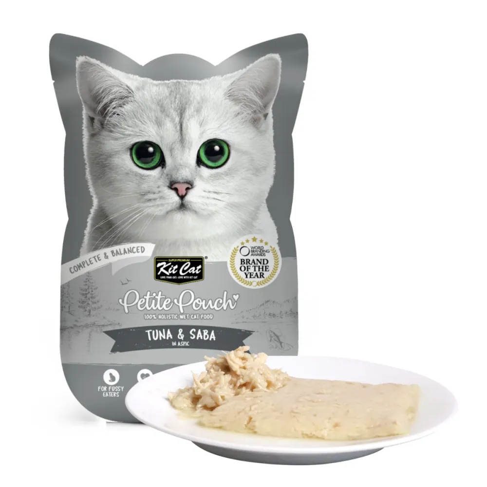 Kit Cat Tuna and Saba in Aspic Cat Wet Food