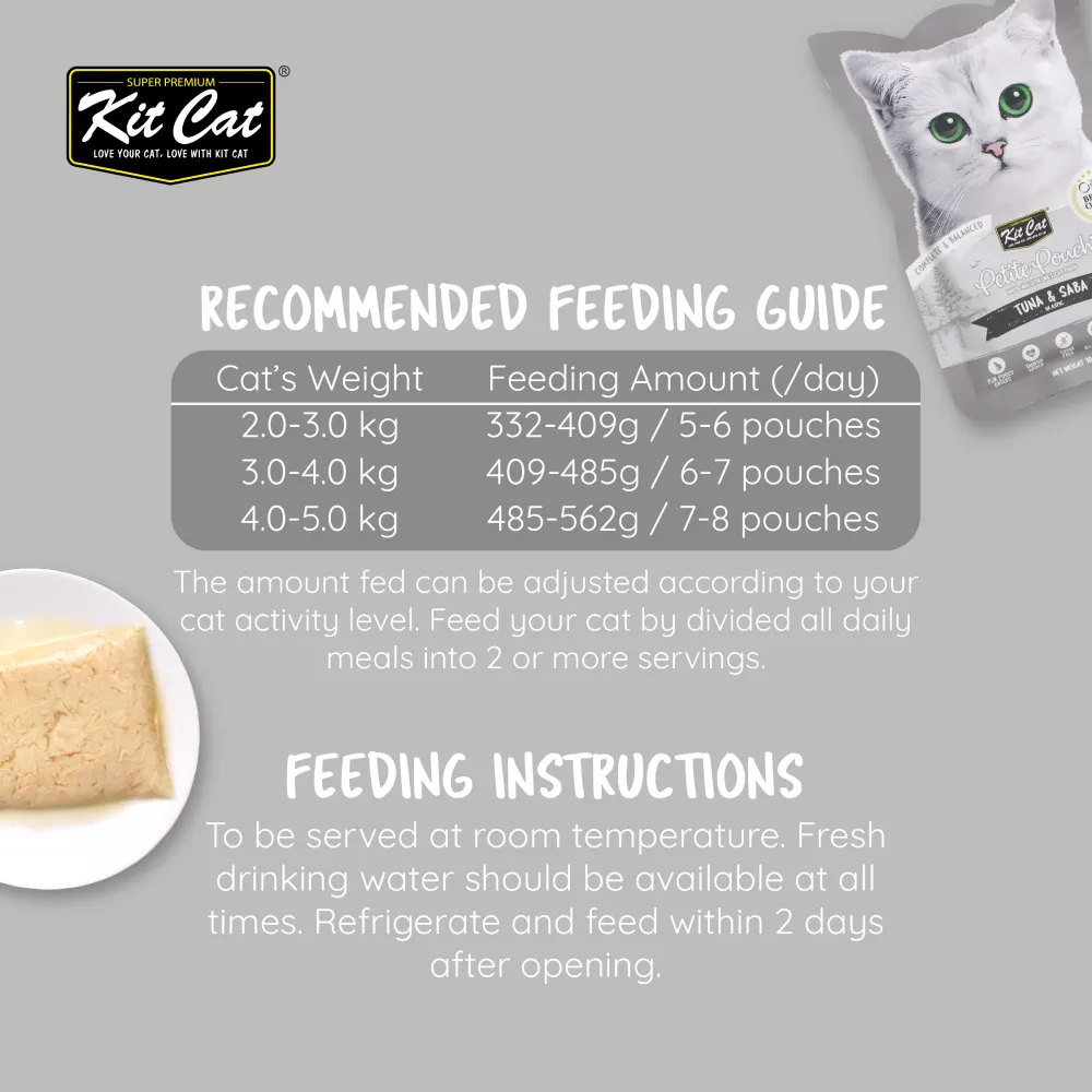 Kit Cat Tuna and Saba in Aspic Cat Wet Food