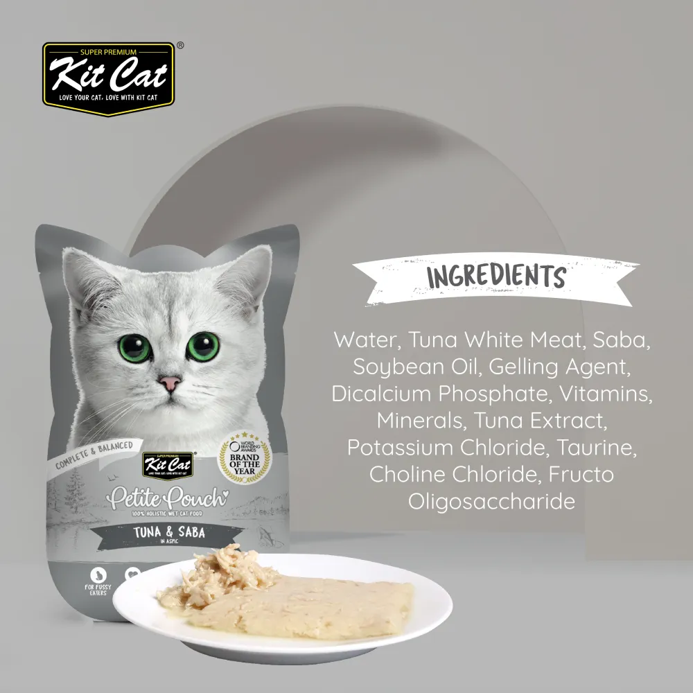 Kit Cat Tuna and Saba in Aspic Cat Wet Food