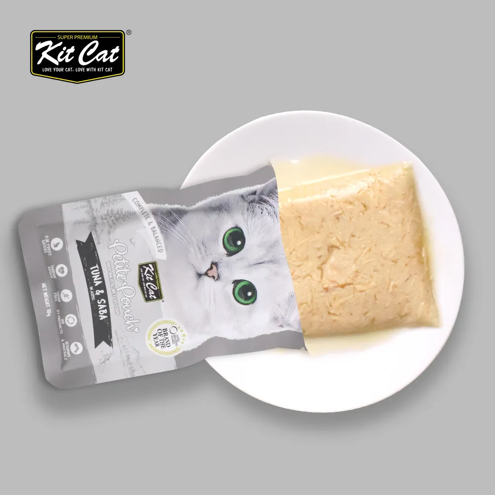 Kit Cat Tuna and Saba in Aspic Cat Wet Food