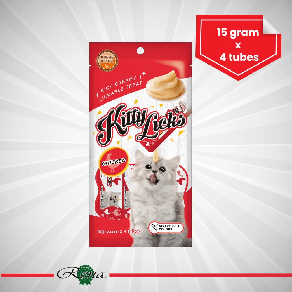 Kitty Licks Chicken Flavour and Tuna Cat Treats Combo