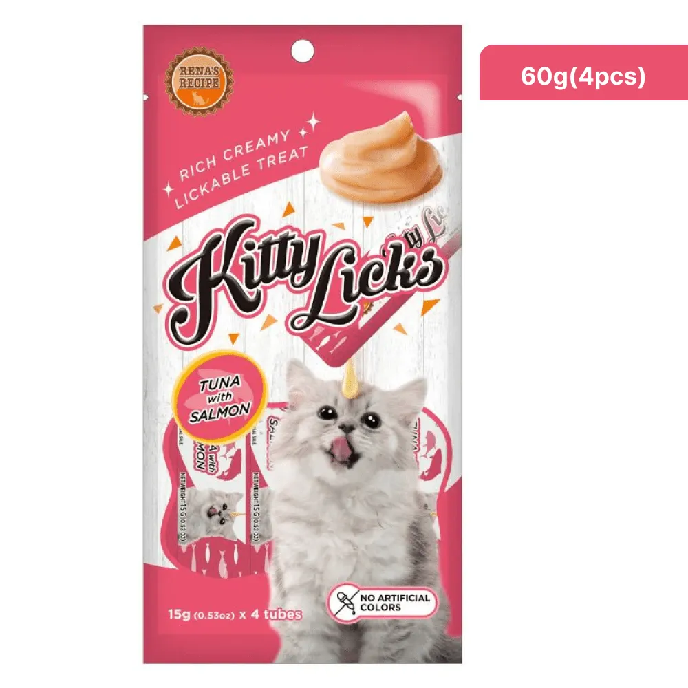 Kitty Licks Tuna and Tuna Salmon Cat Treats Combo
