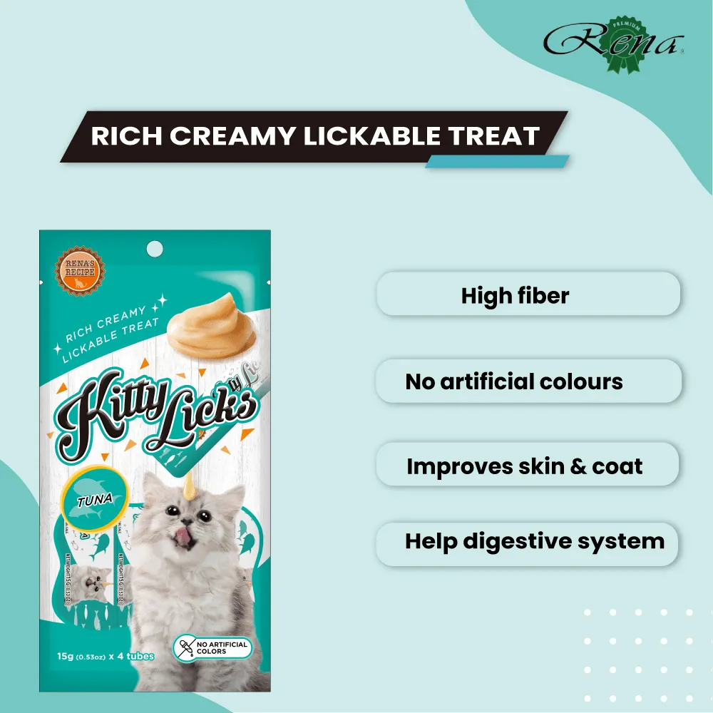 Kitty Licks Tuna and Tuna Salmon Cat Treats Combo