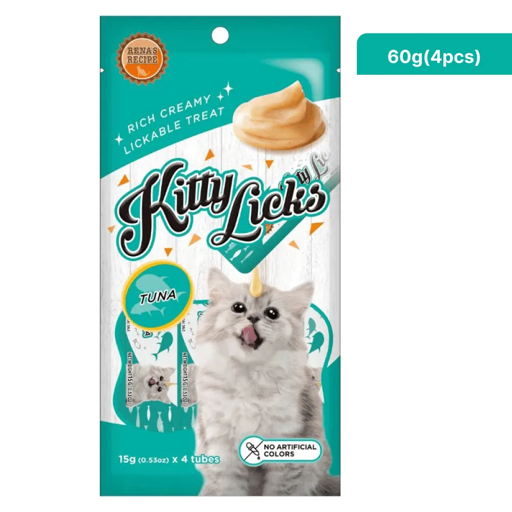 Kitty Licks Tuna and Tuna Salmon Cat Treats Combo