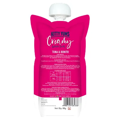 Kitty Yums Lickable Tuna & Bonito Creamy Cat Treat