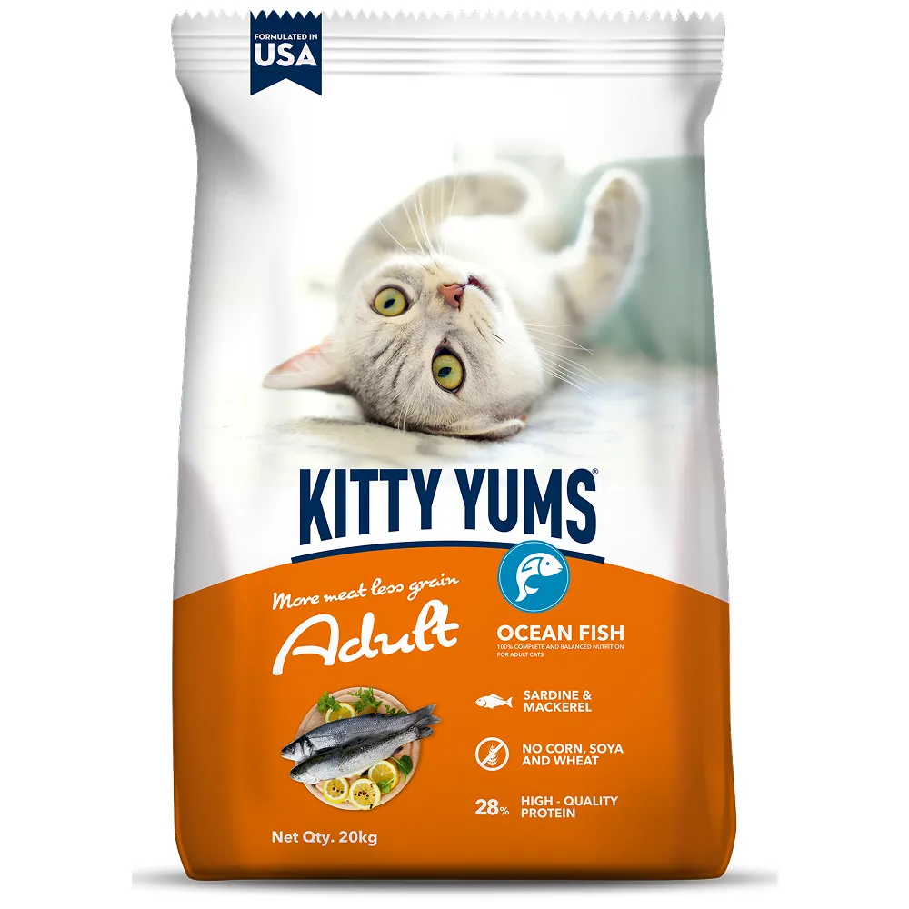 Kitty Yums Ocean Fish Adult (1  years) Cat Dry Food