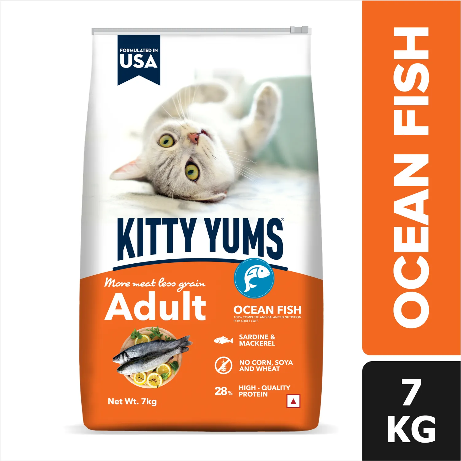 Kitty Yums Ocean Fish Adult (1  years) Cat Dry Food
