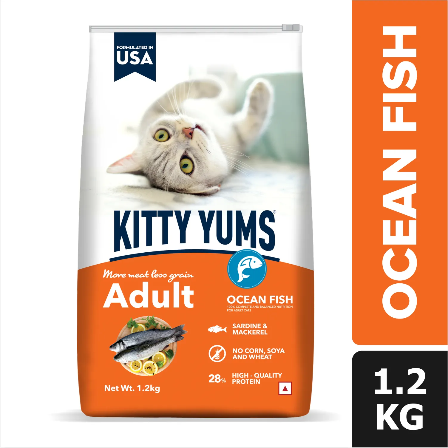 Kitty Yums Ocean Fish Adult (1  years) Cat Dry Food