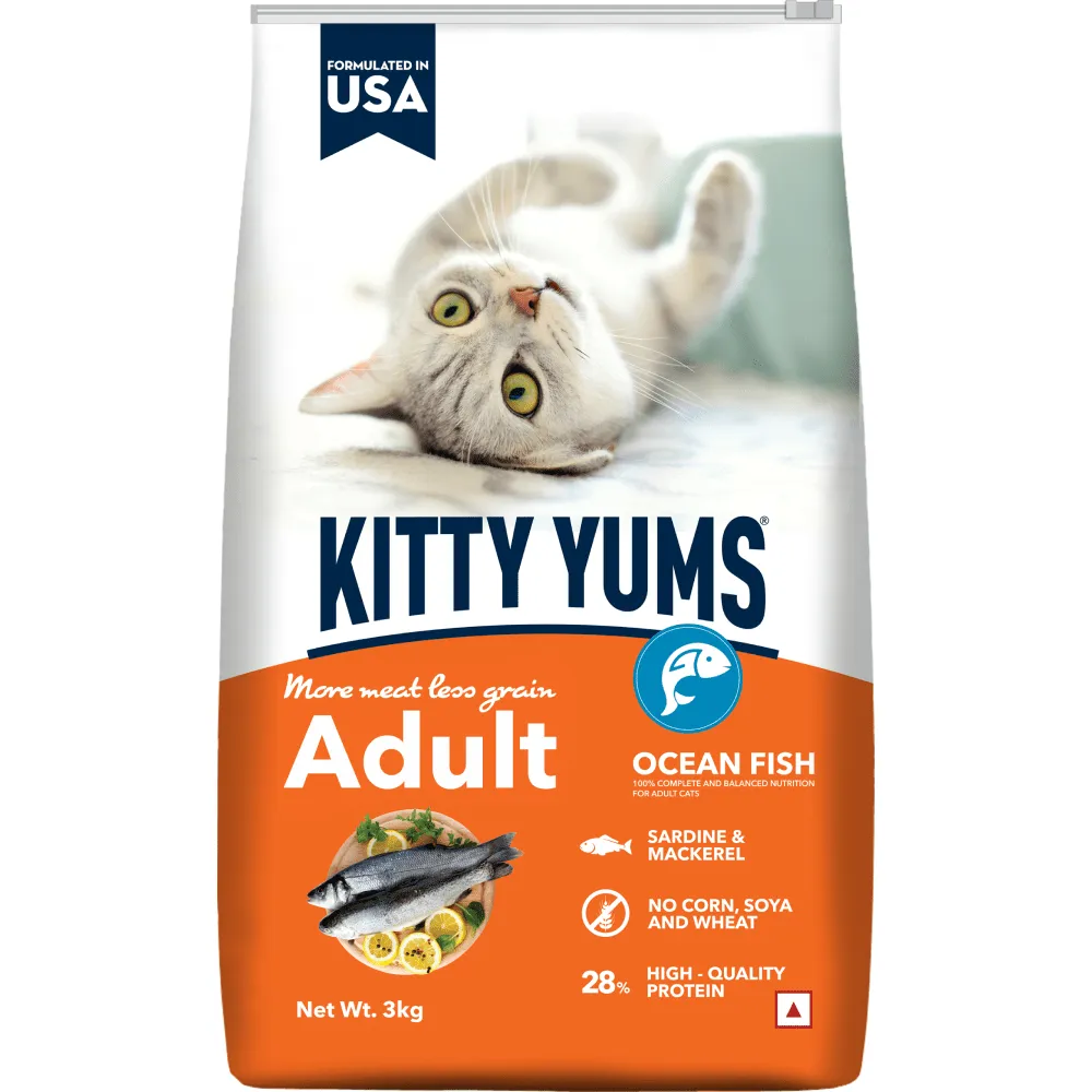 Kitty Yums Ocean Fish Adult (1  years) Cat Dry Food