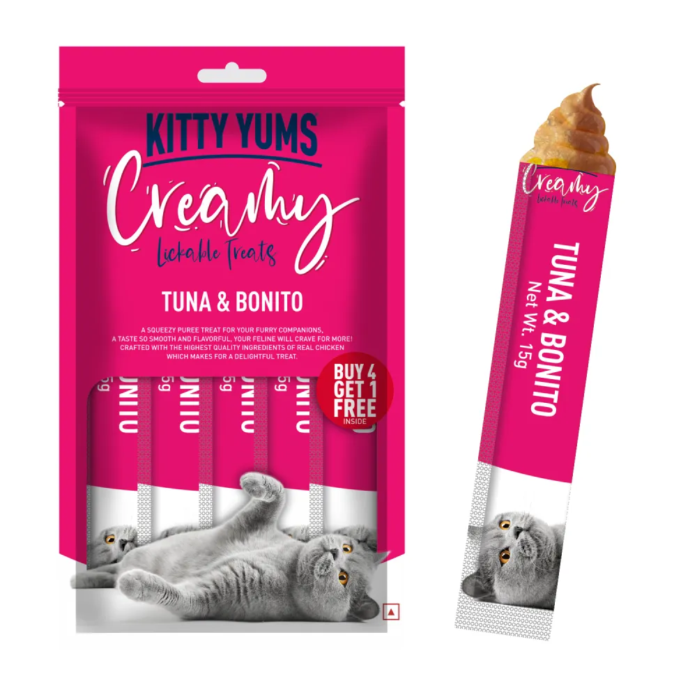 Kitty Yums Tuna & Bonito Creamy Cat Treats