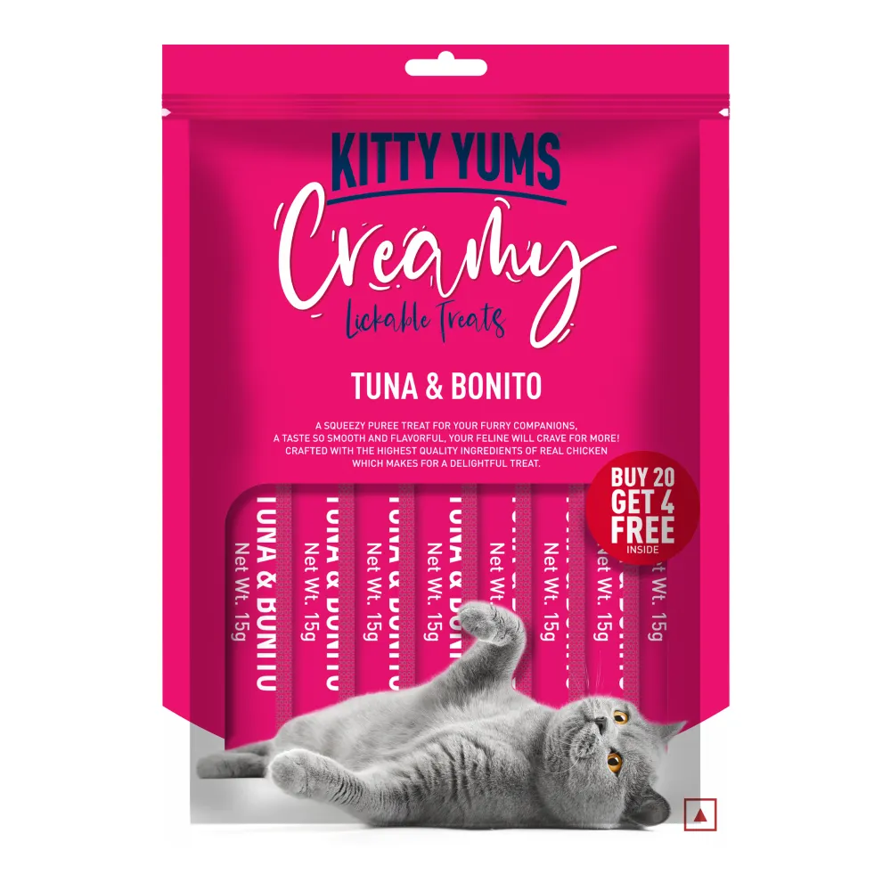 Kitty Yums Tuna & Bonito Creamy Cat Treats