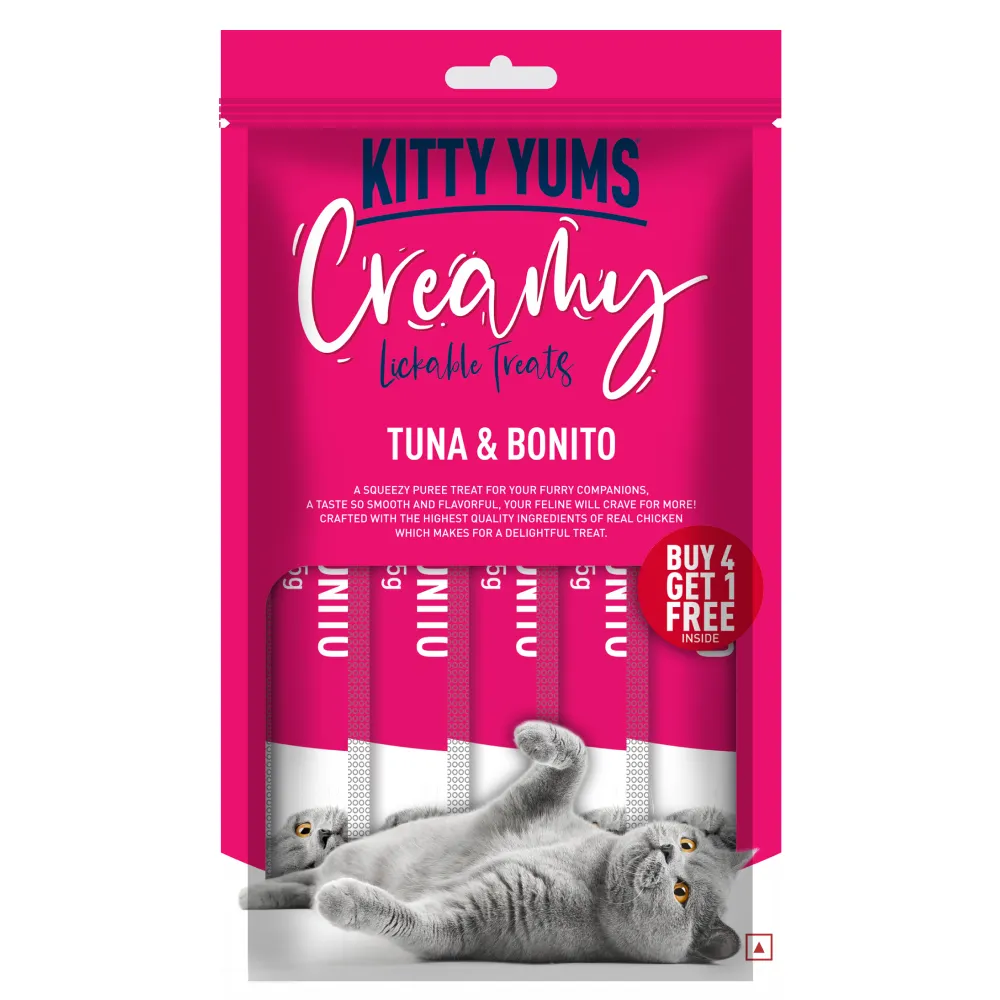 Kitty Yums Tuna & Bonito Creamy Cat Treats