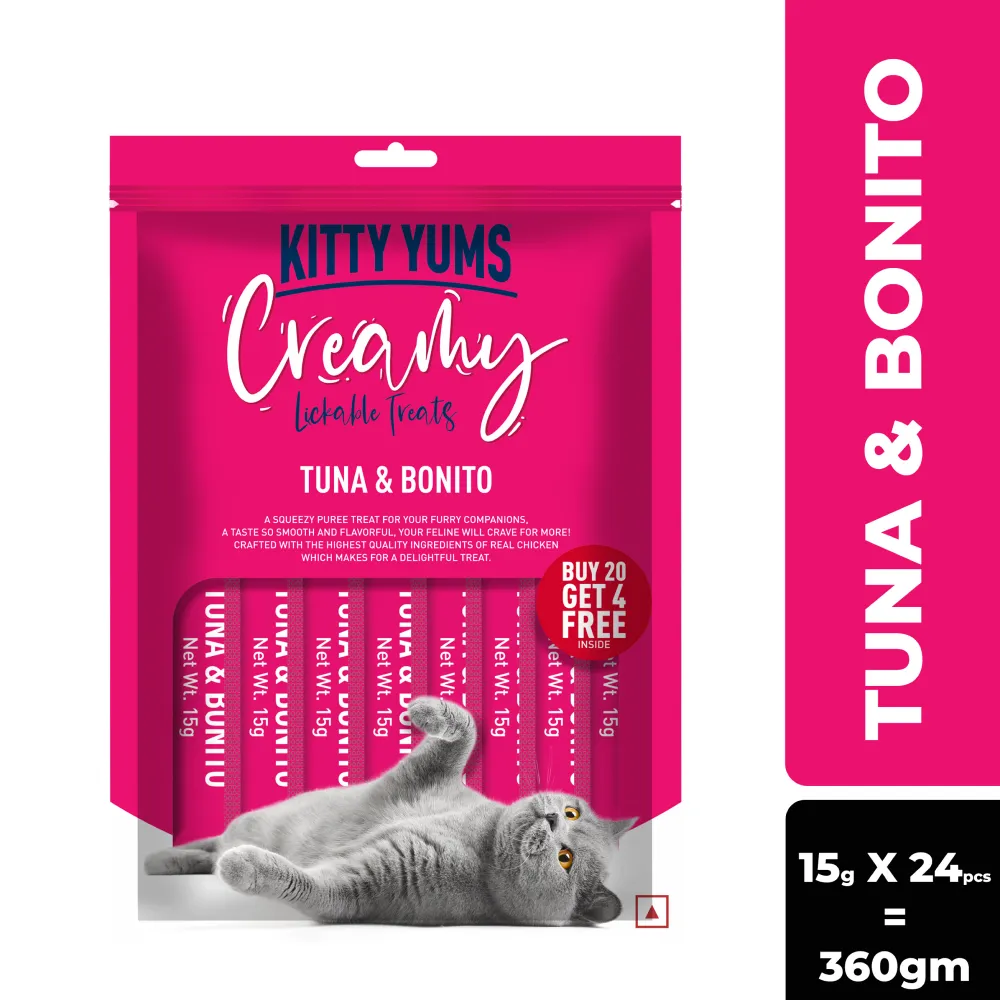 Kitty Yums Tuna & Bonito Creamy Cat Treats