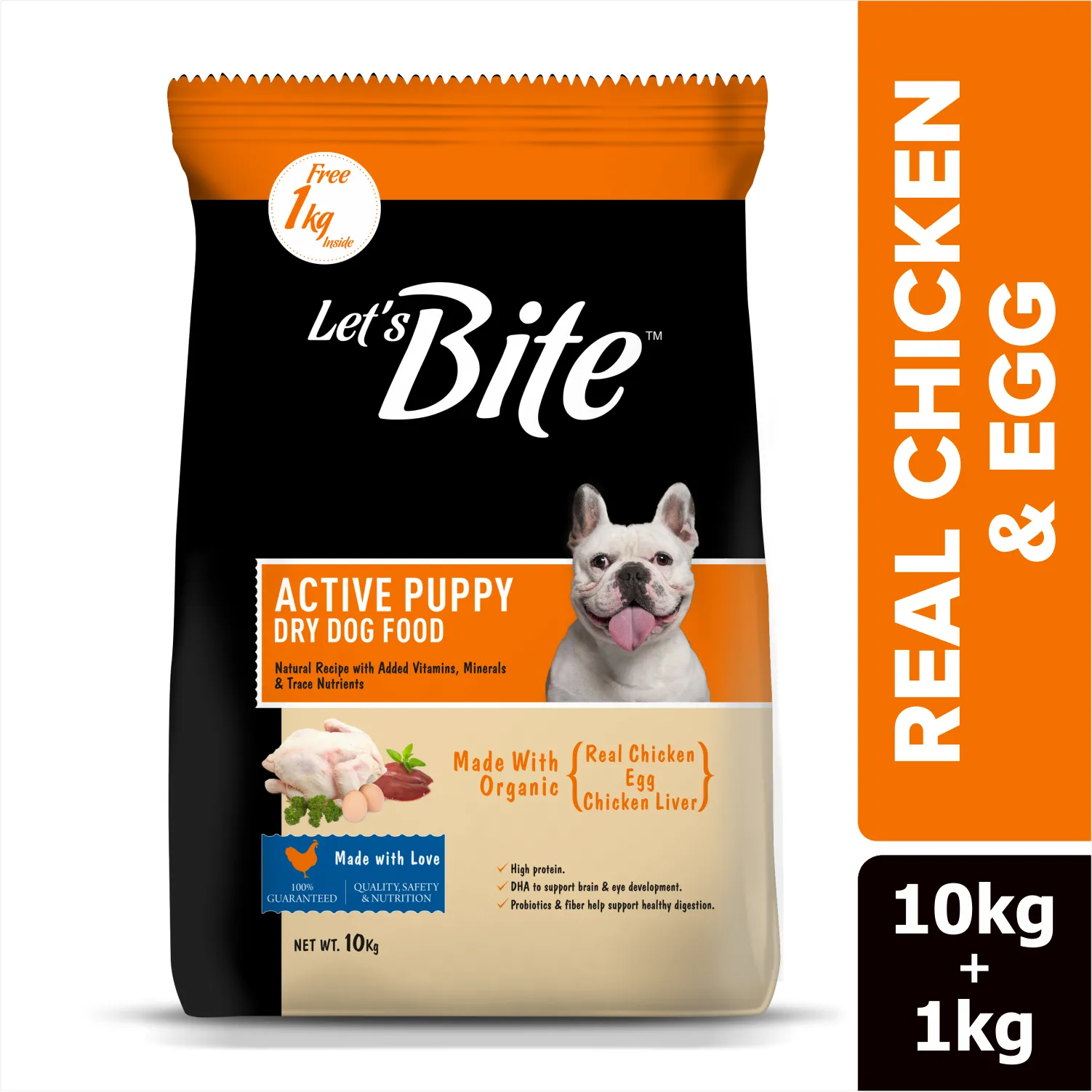 Let's Bite Active Puppy Chicken Dog Dry Food