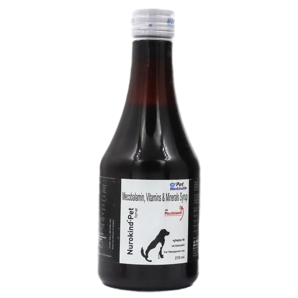 Mankind Nurokind Pet Syrup Multi Vitamin Supplement for Dogs and Cats (210ml)