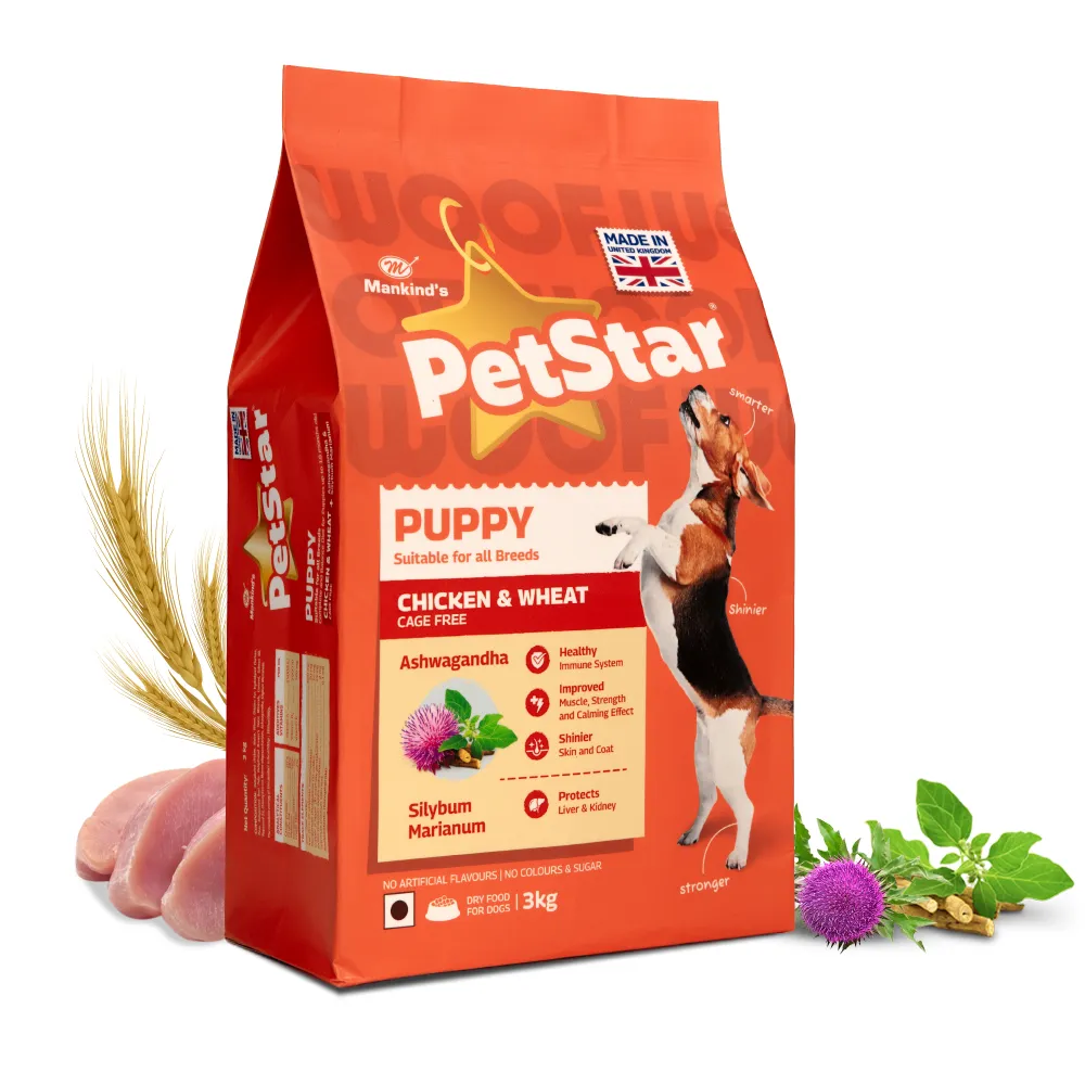 Mankind Petstar Chicken and Wheat Puppy Dry Food