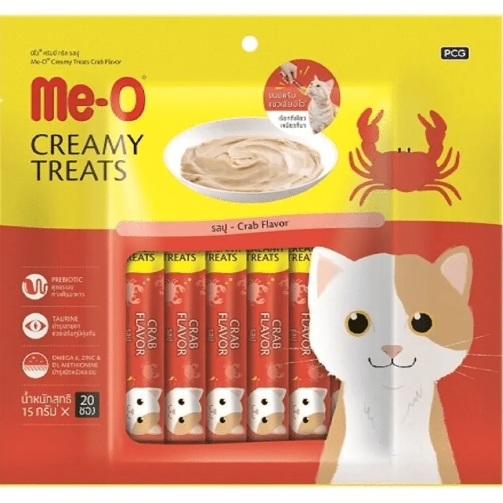 Me O Creamy Crab, Salmon and Bonito Cat Treat Combo