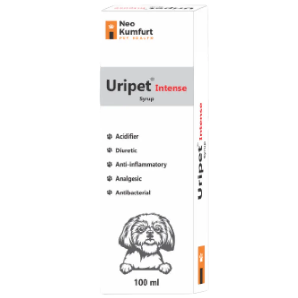 Neo Kumfurt Uripet Intense Syrup (100ml) And Vivaldis Cranbact Capsules for Dogs (Pack of 30) Combo