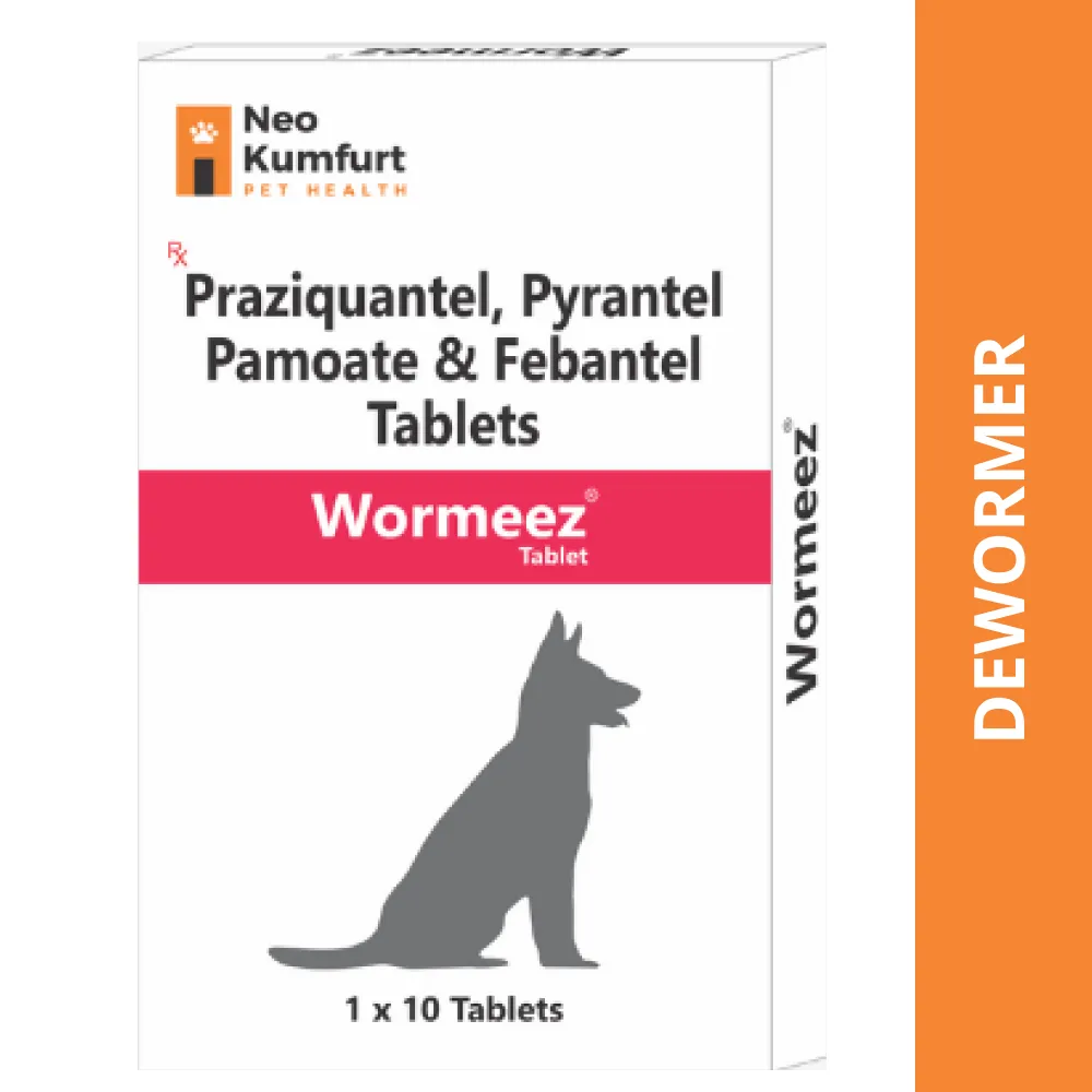 Neo Kumfurt Wormeez Deworming Tabet for Dogs (pack of 10 tablets)