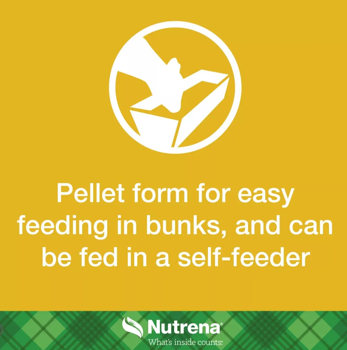 Nutrena NutreBeef 15% Commodity Pelleted Cattle Feed, 50 lb. Bag