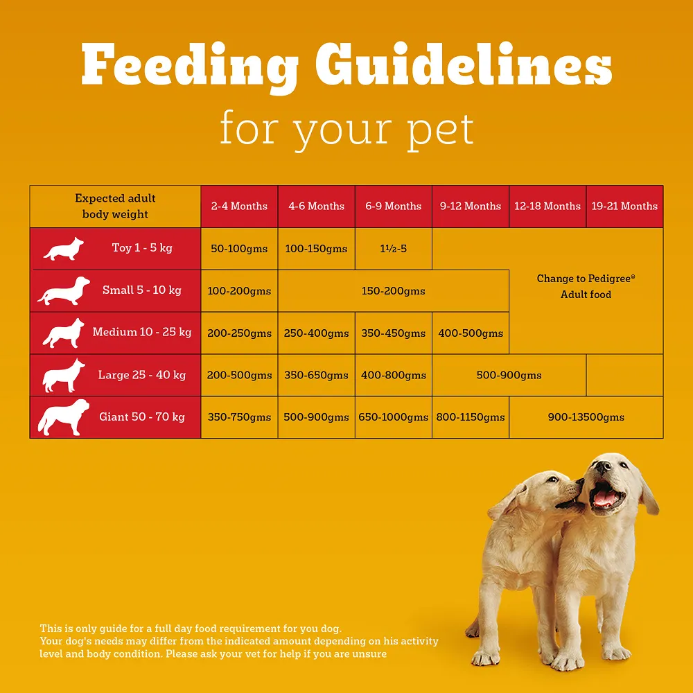 Pedigree Meat & Milk Puppy Dog Dry Food