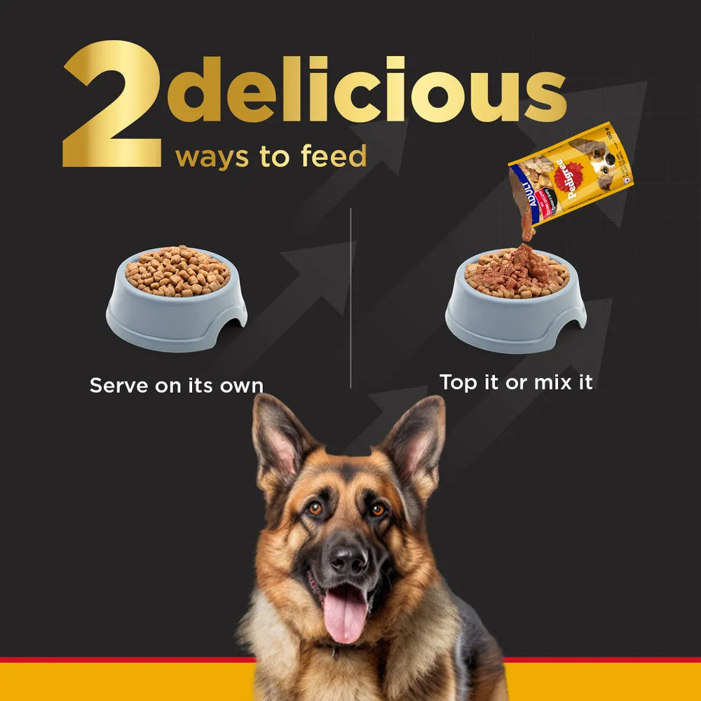 Pedigree PRO Expert Nutrition Active Adult (18 Months ) Large Breed Dry Food and Dentastix Oral Care for Adult (25 kg ) Combo for Dogs