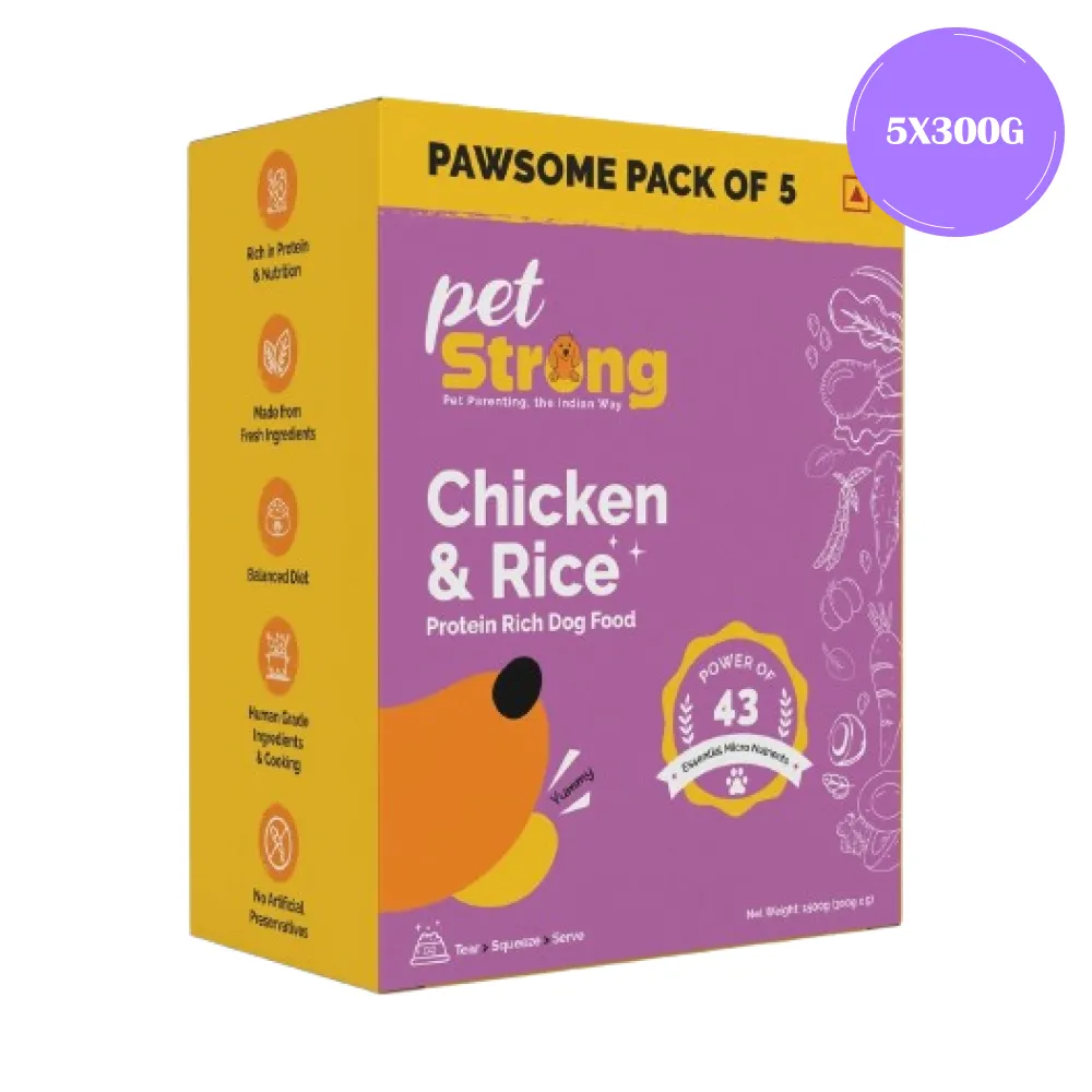 PetStrong Chicken and Rice Fresh Food for Dogs