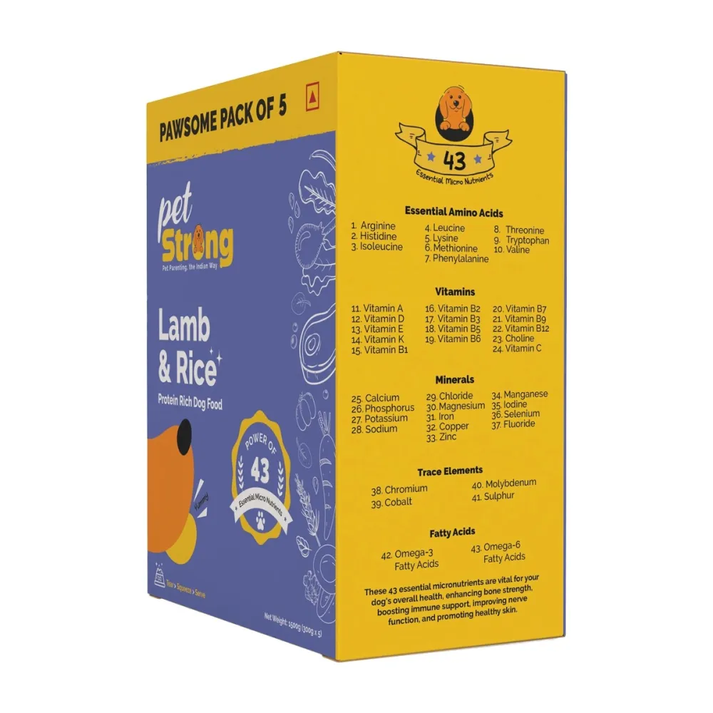 PetStrong Lamb and Rice Fresh Food for Dogs