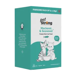 PetStrong Mackerel and Seaweed in Gravy Cat Wet Food