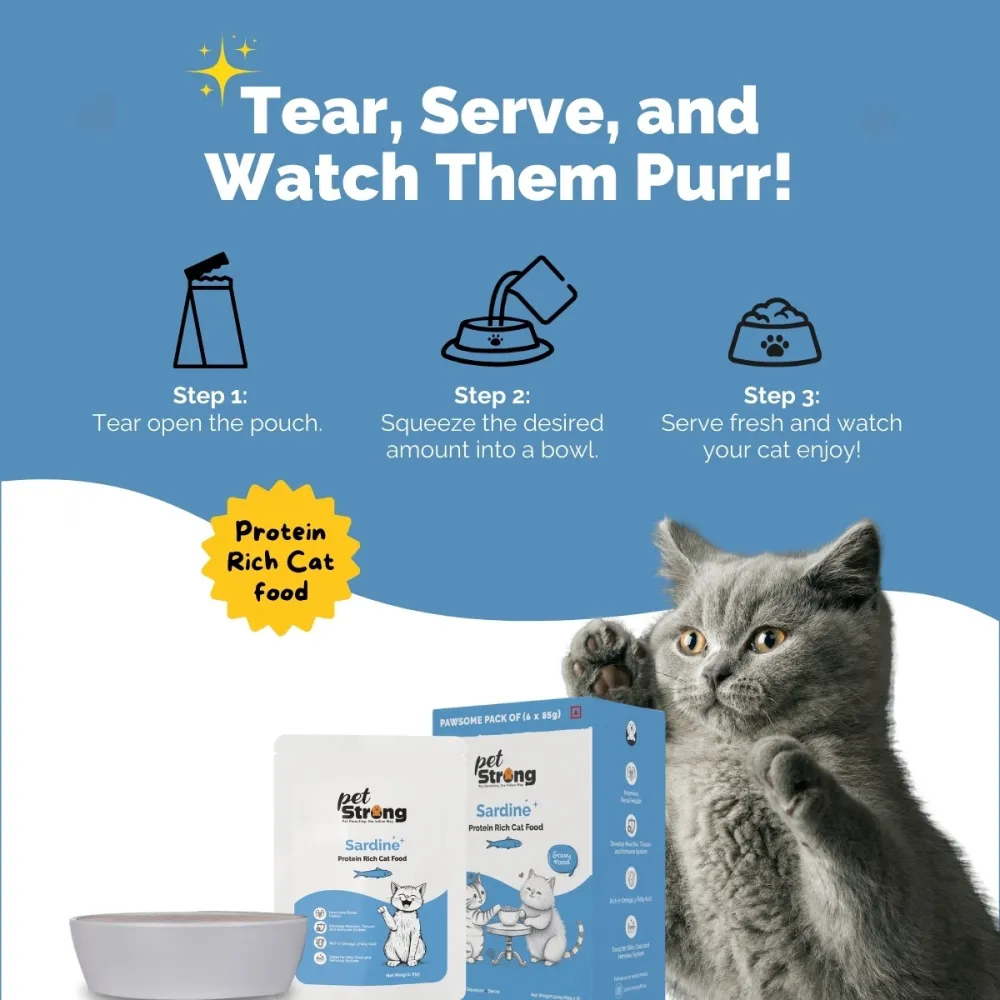 PetStrong Sardine in Gravy Cat Wet Food