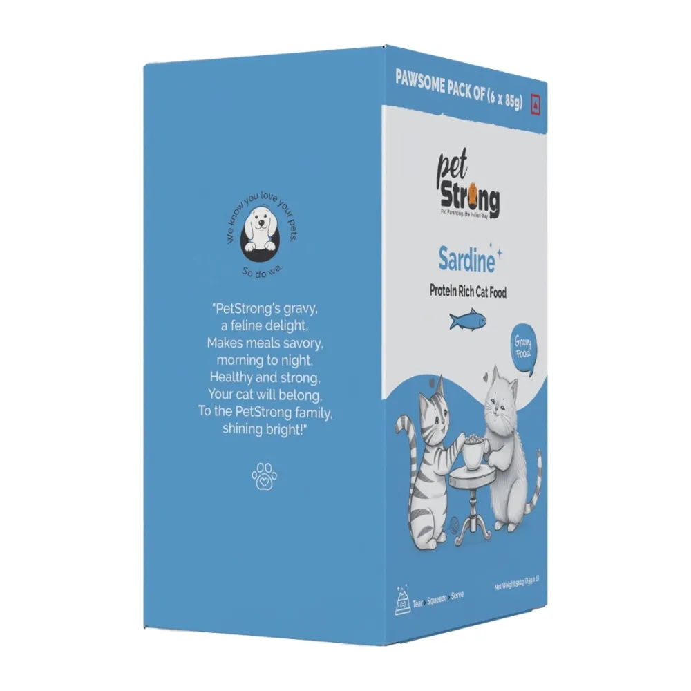 PetStrong Sardine in Gravy Cat Wet Food
