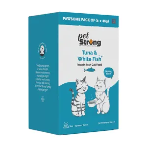 PetStrong Tuna and White Fish in Gravy Cat Wet Food