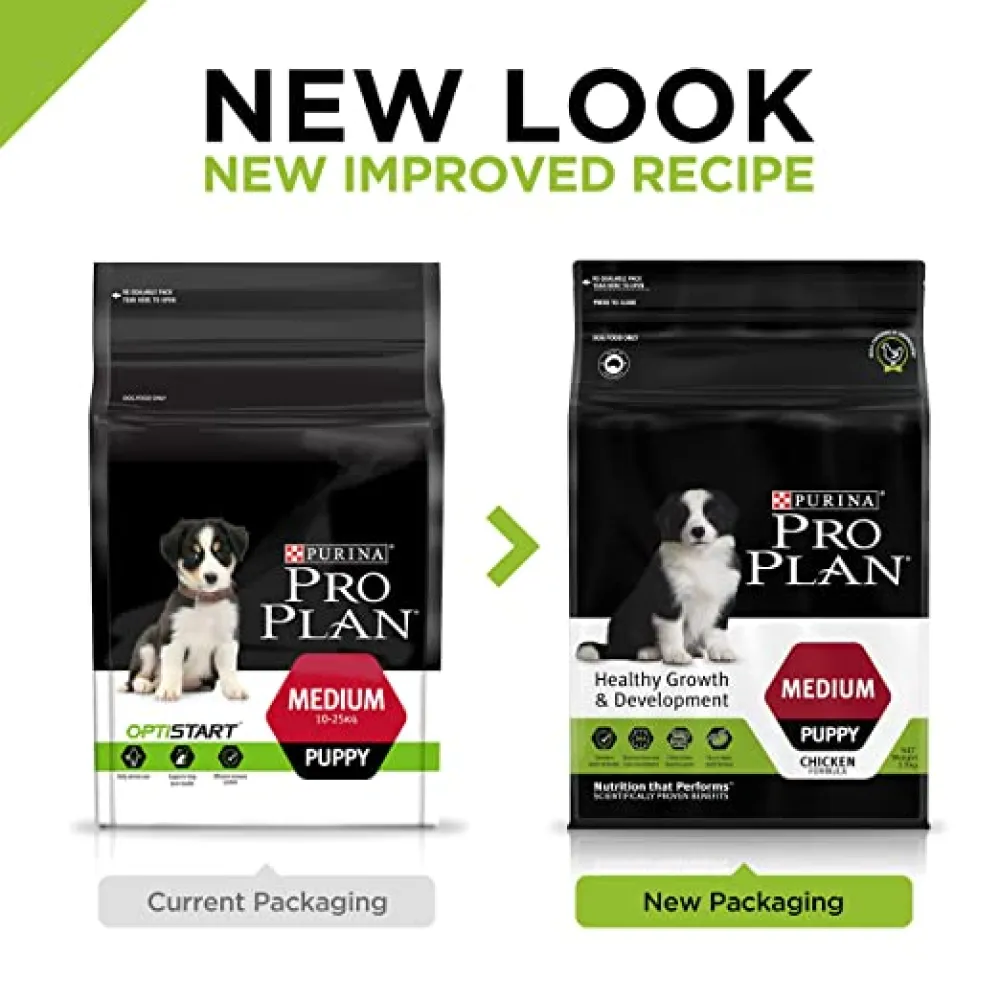 Pro Plan Chicken Medium Breed Puppy Dog Dry Food (New Improved Formula) (Limited Shelf Life)