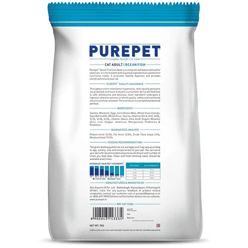 Purepet Ocean Fish Adult Cat Dry Food