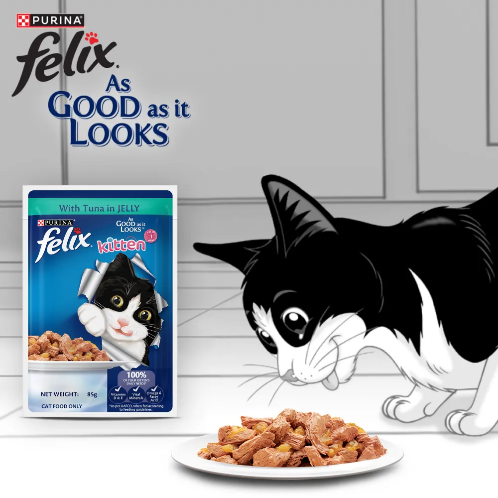 Purina Felix Tuna with Jelly Complete and Balanced Kitten Wet Food