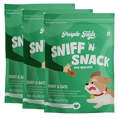 Purple Tails Honey and Oats Biscuits Dog Treat