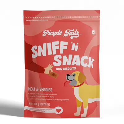 Purple Tails Meat and Veggies Biscuits Dog Treat