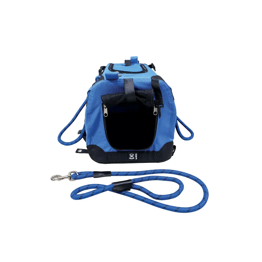 REMIX Travel Carrier 2 in 1 with Leash-Shoulder Belt - Blue