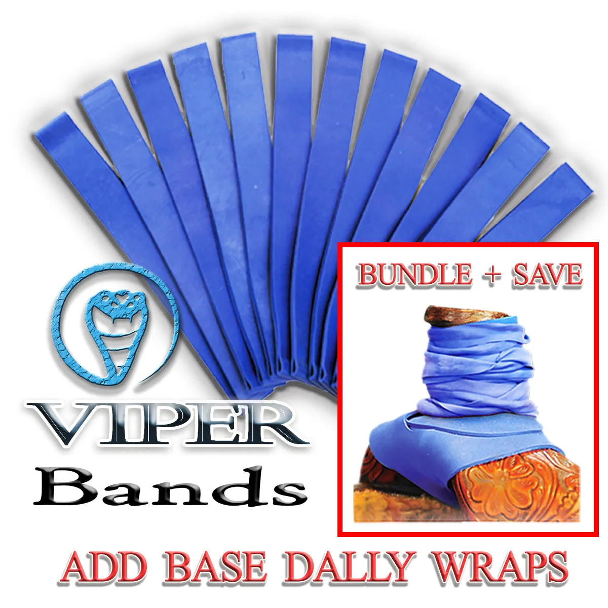ROPESMART DALLY WRAPS  BLUE VIPER BANDS 70-PACK