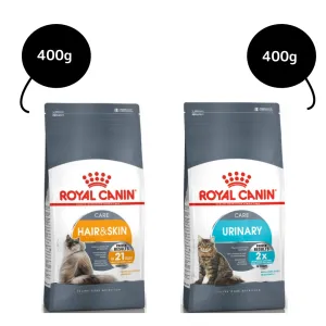 Royal Canin Hair & Skin Care Dry Food and Urinary Care Adult Cat Dry Food Combo
