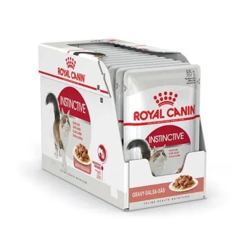 Royal Canin Instinctive and Sterilised Gravy Adult Cat Wet Food Combo